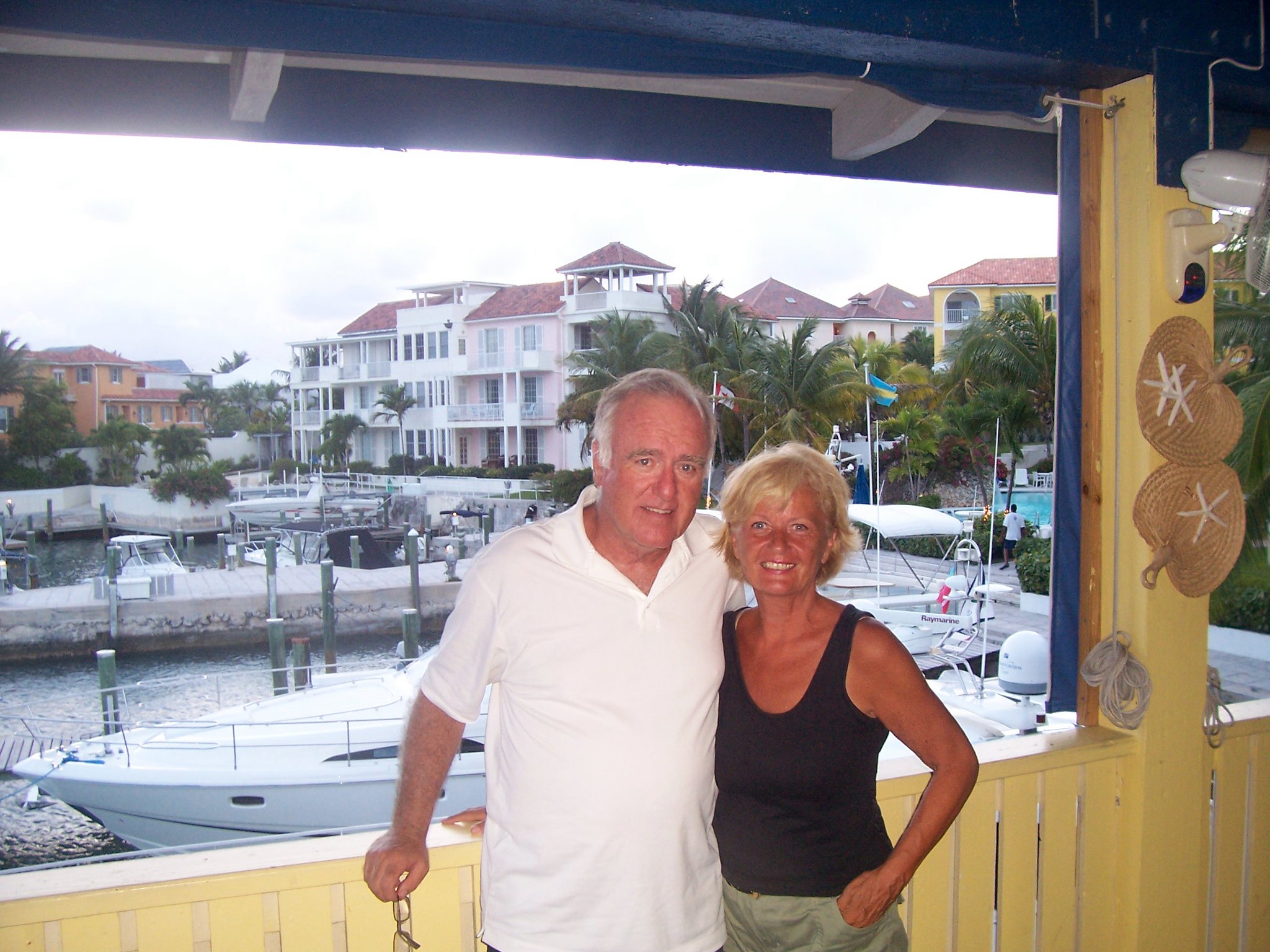 Pat and Bill Cara in The Bahamas